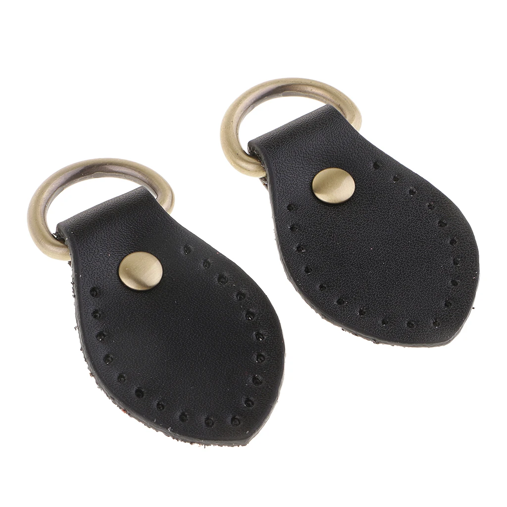 2pcs Sew on Leather Handle Buckles Tabs DIY Shoulder Bag Handbag Replacement