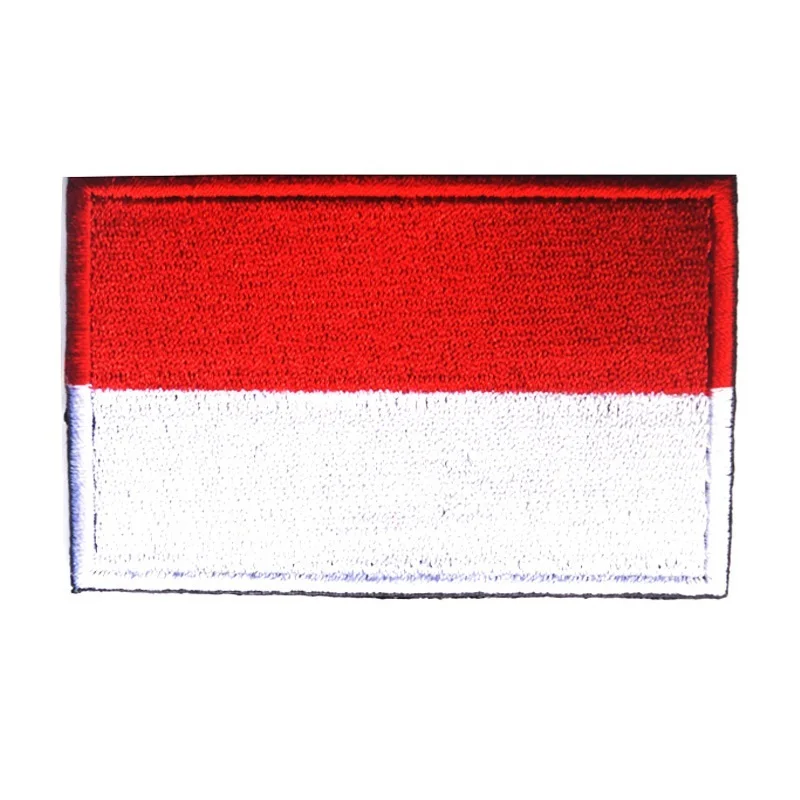 Вышитая эмблема индонезийский Национальный Флаг Индонезии эмблемы с вышивкой патч для одежды Кепка сумка