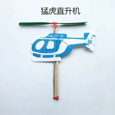

Helicopter Elasticity Power Straight Machine Rubber Band Model Airplane Assembly Model Toy