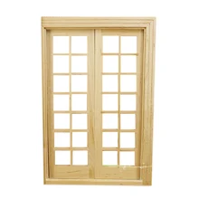 1/12 кукольный домик Миниатюрный DIY фитинг материал классическая французская дверь