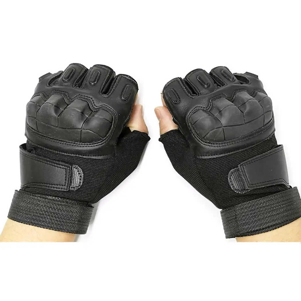 Зеленые наружные спортивные перчатки тактические черные перчатки на половину пальцев прочные унисекс камуфляжные хаки перчатки на