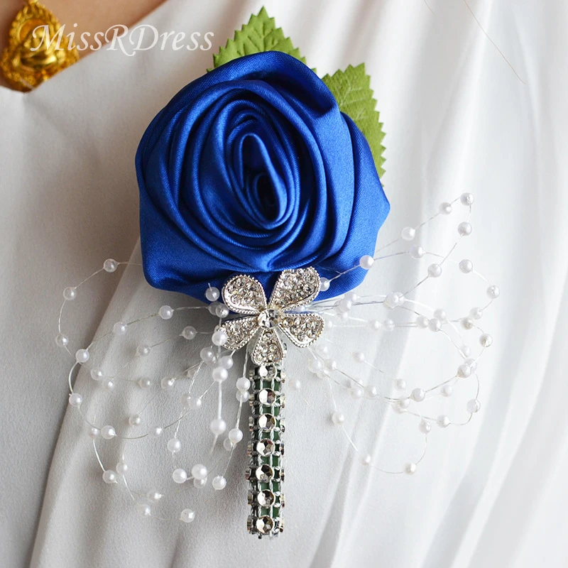 

MissRDress Wedding Prom Corsage Groom Flower Brooch Wedding Artificial Boutonniere Groomsmen Flowers For Wedding Decoration JKx3