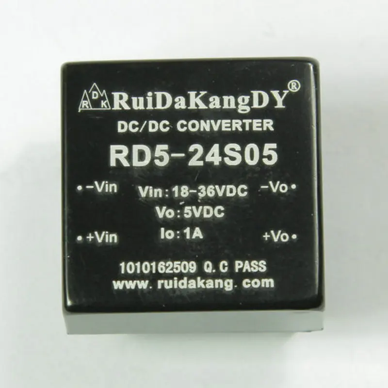 

DC-DC Step-Down Power Supply RUIDAKANGDY RD5-24S05 VIN DC-DC18-36V to 5V-1A
