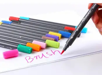 

12/18/24 Colors Markers Art Graphic Drawing Manga Water Based Ink Twin Tip Dual Nip Brush Sketch Fineliner Marker Pen