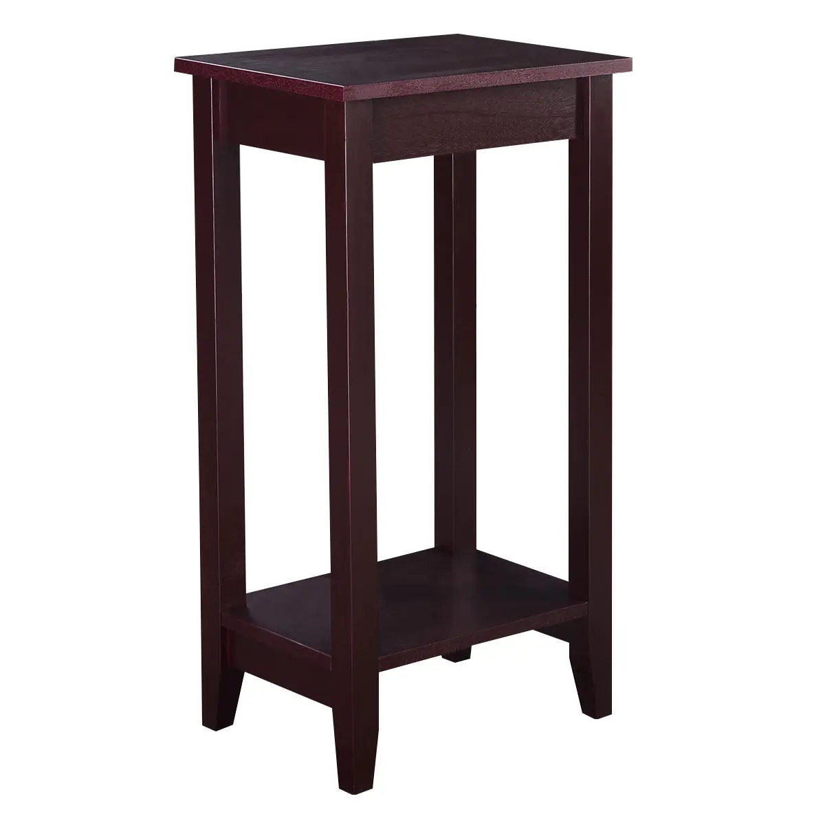 Giantex Set of 2 Tall End Table Coffee Stand Night Side Accent Furniture Modern Home Wooden Storage Coffee Tables 2*HW51529 Giantex Set of 2 Tall End Table Coffee Stand Night Side Accent Furniture Modern Home Wooden Storage Coffee Tables 2*HW51529