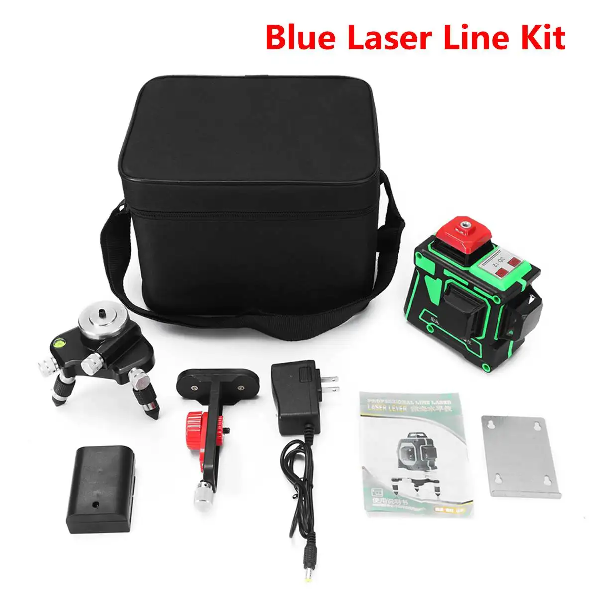 

Laser Level 12 Lines 3D Blue Laser High Precision Self Leveling 360 Degree Horizontal & Vertical Cross Waterproof AC 100-240V