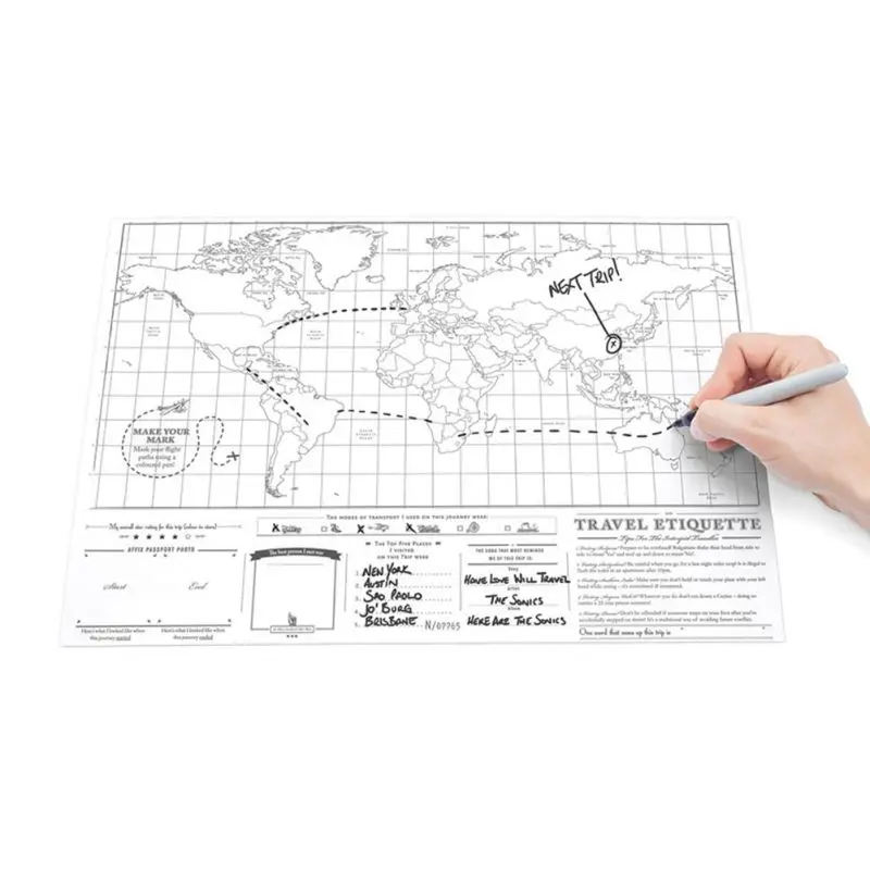 Черная мини-карта мира, дорожные заметки, Карта города, цветная карта для путешествий, Карта мира, карта для путешествий, наклейка на стену с изображением царапин