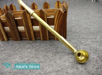 

Free shipping 5pcs/lot Fashion vintage long gold Metal tobacco pipes scalable Smoking Pipe adjustable Gift for men 16-21cm M