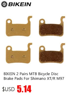 BIKEIN 2 Pairs MTB Bicycle Hydraulic Disc Brake Pads For Avid Sram Code R Code 2011- Mountain Bike Metallic Disc Brake Pad