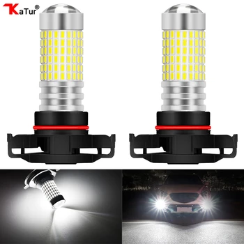 

Katur 2Pcs 1000Lm PSX24W Led 9007 H11 H16 H10 H8 9006 H8 H4 H7 9005 led Fog Lights Car Super Bright Led Running Lamps white 12V