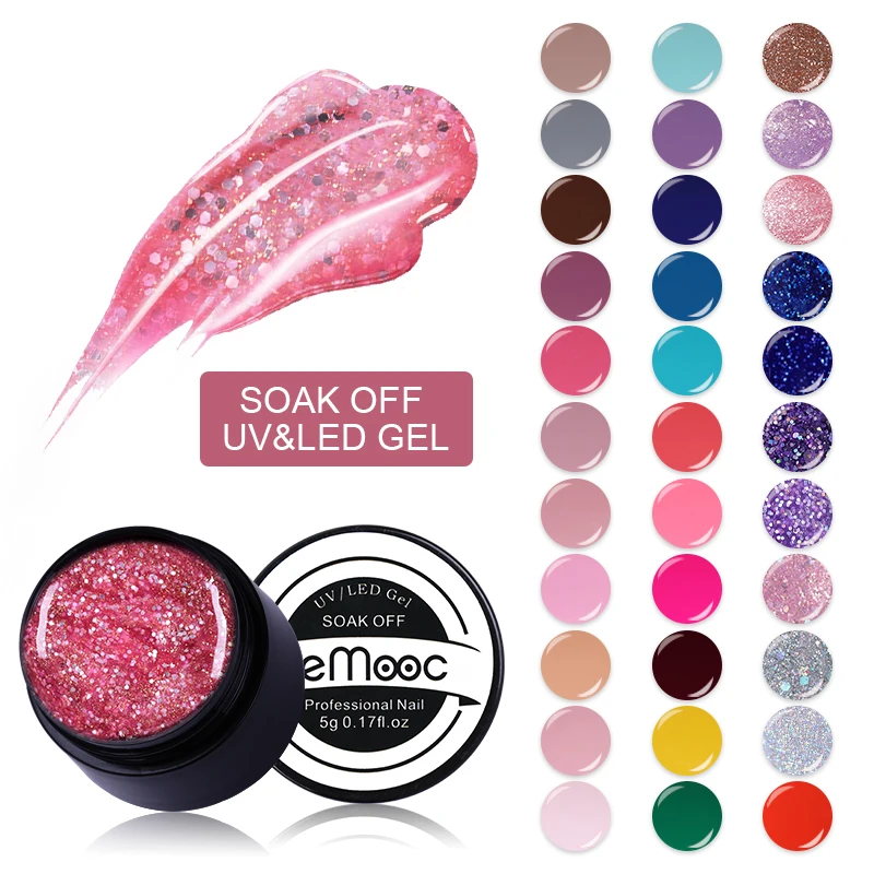 

LEMOOC Starry Painting Gel 180 Colors 5ml Gel Varnish Nail Art Salon Soak Off UV LED Nail Art Design Drawing Gel Polish