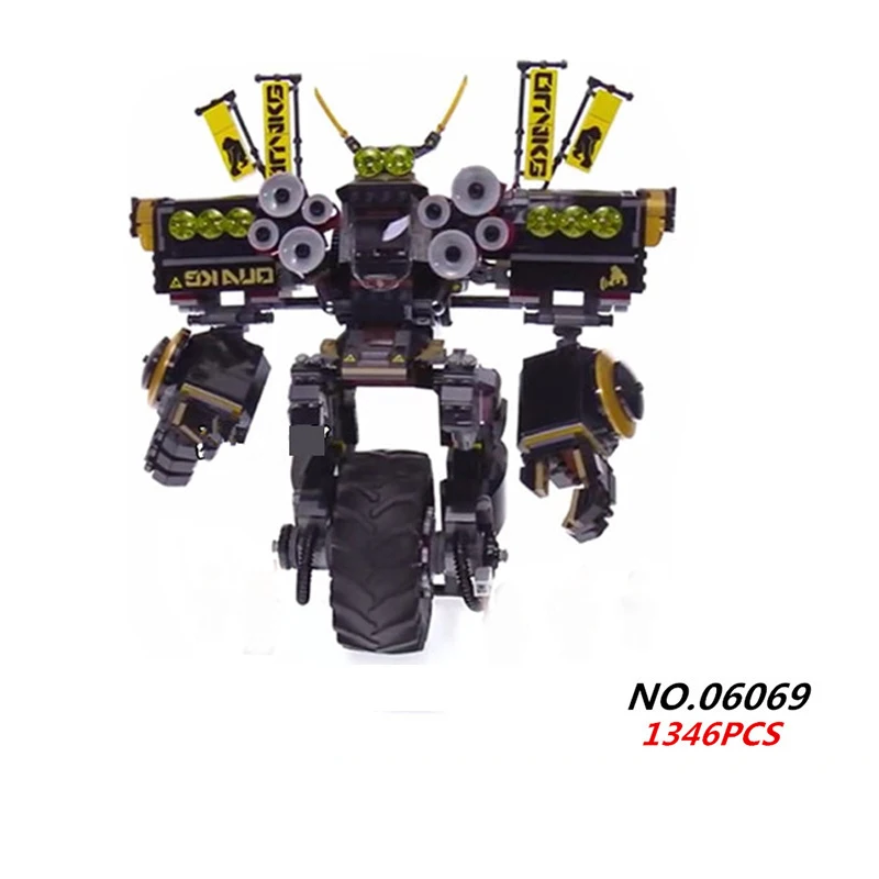 

New ninja movie earth power mecha robot building block model cole fisher figures bricks 70632 toys for children gifts