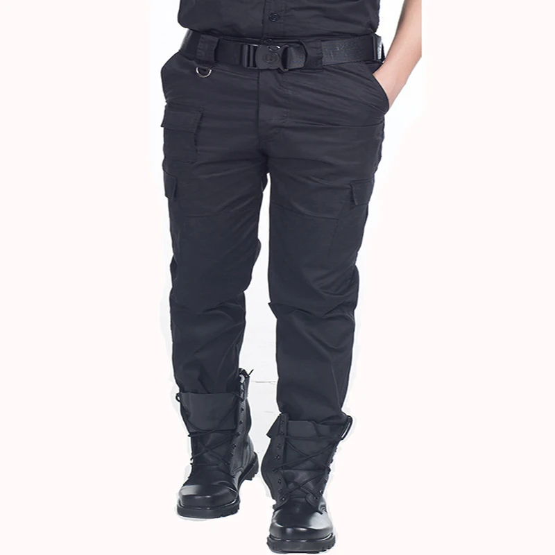 Cargo Pants Men Black Tactical Trousers Military Working Trousers Mens Army Working Pants Clothes Hombre Thin Casual Pantalones