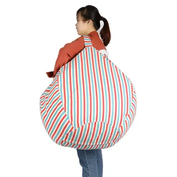 

1pcs Large Capacity Toys Storage Bags Kids Stuffed Animal Plush Toy Storage Bean Bag Chair Portable Baby Clothes Organizer Pouch