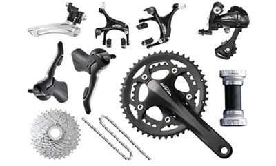 

Shimano sora 3500 groupset road bike groupset black bicycle group set170 50-34 11-25, 2*9 speed