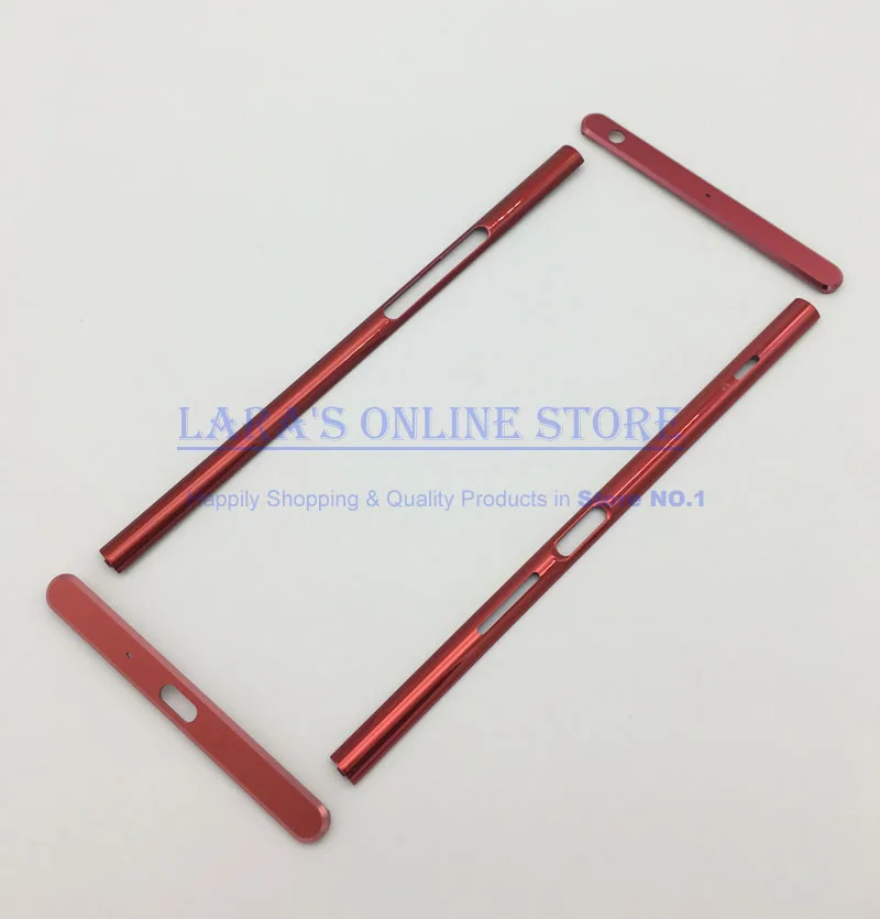Подлинная средняя рамка Корпус Защитная крышка для sony Xperia XZ Premium XZP G8141 рамка Корпус Шасси боковая рамка запасной ремонт - Цвет: Красный