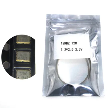 

10pcs SMD 3225 active crystal oscillator OSC 12MHZ 12M 3.2*2.5 3.3V 25PPM
