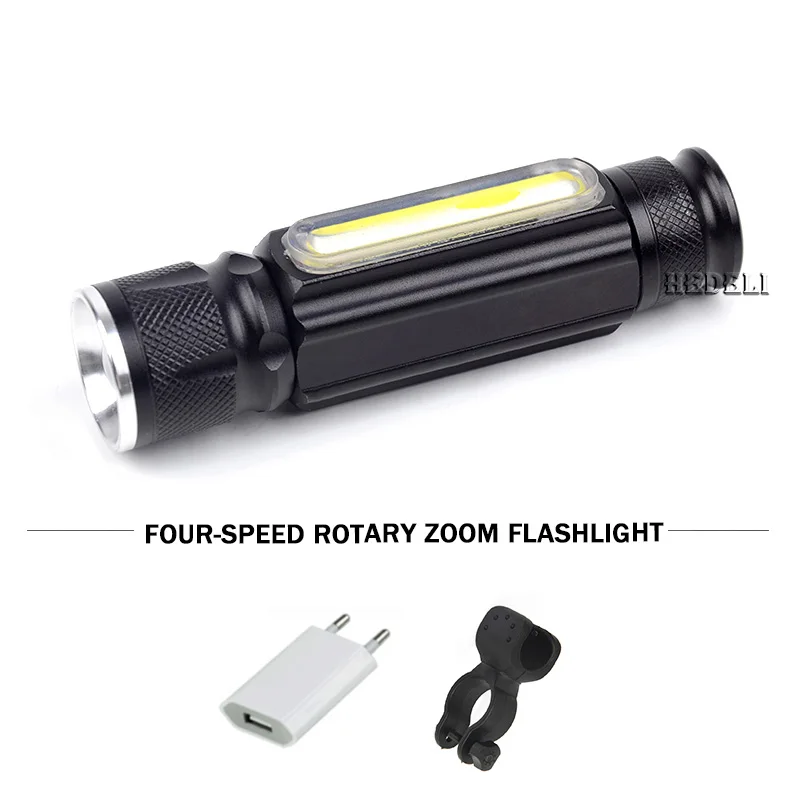 

Multifunctional USB led flashlight xml t6 cob 4 modes waterproof work light Torch lamp HAND LAMP linterna torch with Magnet