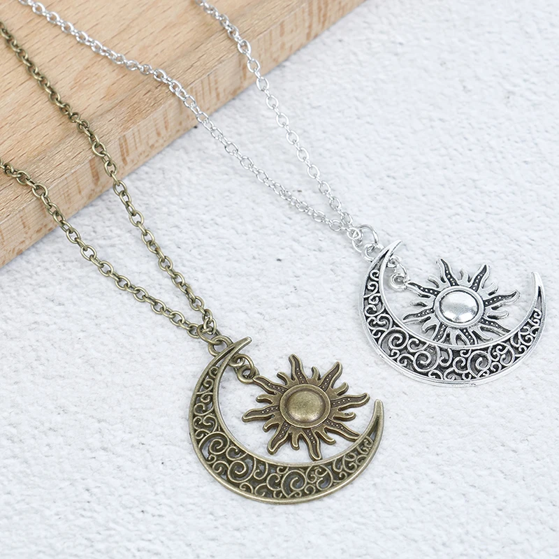 Trendy Jewelry Sun Star Tassel Choker Necklace Gift For Women Girl Statement Necklace Boho 2 Colors