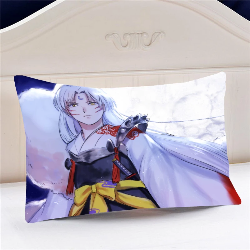 

Oct. Home Textile InuYasha Anime Sesshomaru Polyester / Micro-suede / 2WT 2way 45*35CM One-sided Two-sided Pillow Case #41431