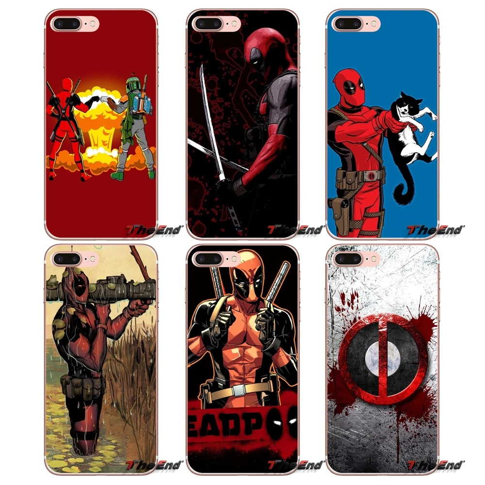 Забавный художественный чехол Deadpool для Huawei G7 G8 P7 P8 P9 Lite Honor 4C 5X 5C 6X Mate 7 8 9 Y3 Y5 Y6 II 2 Pro