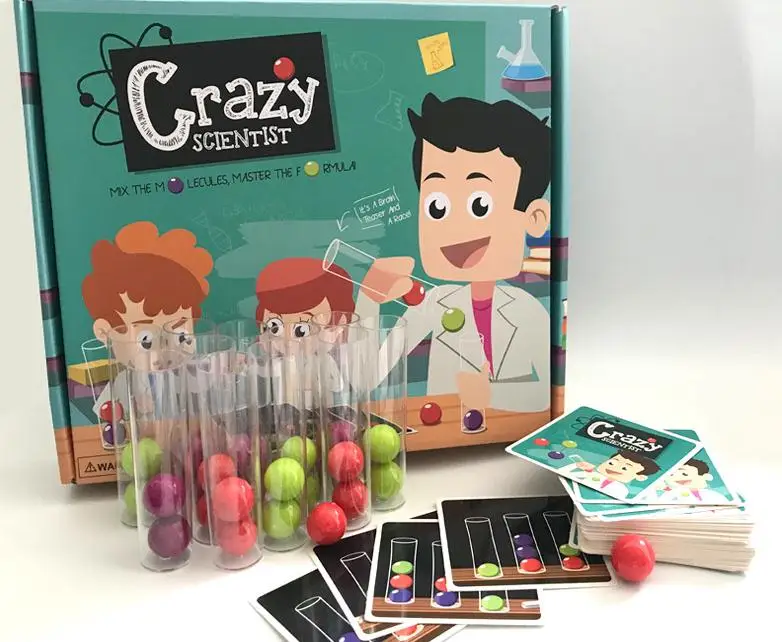 

Crazy Scientist Toy For Children Board Game Test Tube Set Logical Thinking Game Calculate Skill Kids Reasoning Intelligence Toy