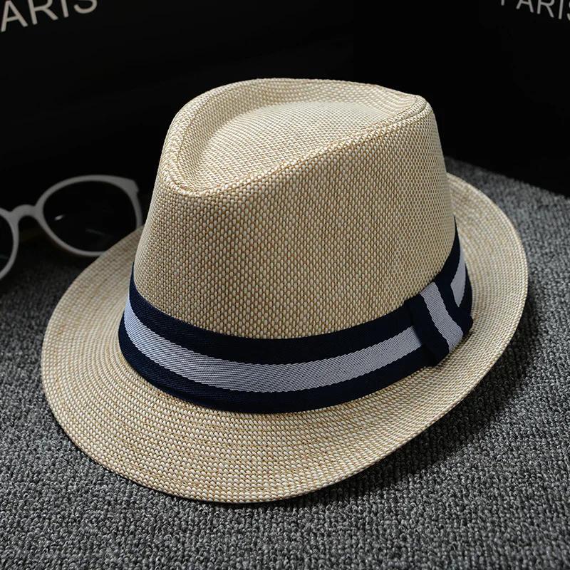 

Summer Comfortably Panama Hat Men Gentleman British sunhat Handsome Cap