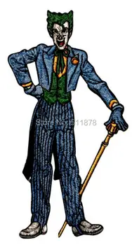 

Classic Joker Clown Batman Bat Man Rogue Gallery Villain DC COMICS Badge TV movie Embroidered sew on iron on patch applique