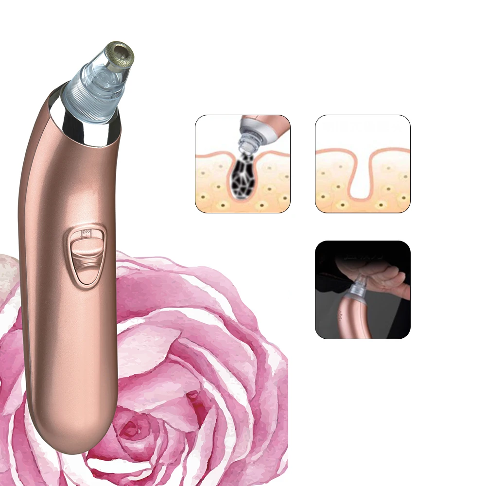 

Electric Black Spots Extractor de cravo Blackhead Black Dots Removal Machine Pore Acne Comedo point noir Cleaner Face Skin Care