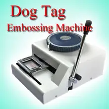 Embossing-Machine Military Pet-Dog-Tag Manual Code-Characters Stainless-Steel GI Metal