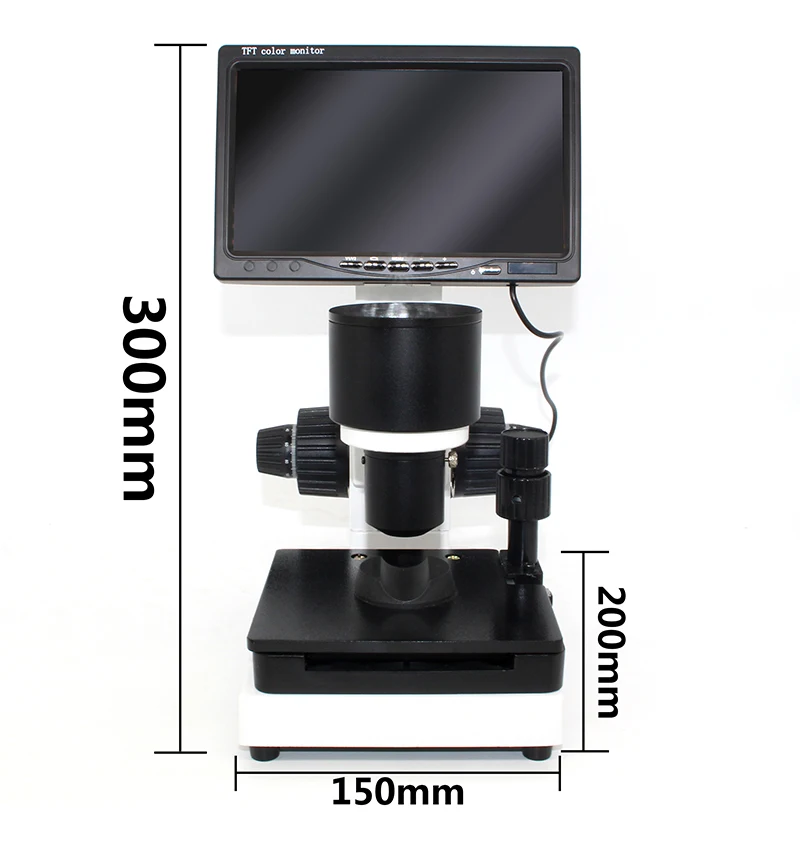 Осмотр зум Монокуляр Nailfold капиллярная микроциркуляция USB микроскоп микроциркуляция крови с " или 9" ЖК-дисплей
