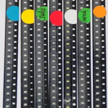 100 шт. SMD светодиодный Диод 0603 Ассорти набор диод светодиодный светильник излучающий 0603 SMD светодиодный Диод красный оранжевый нефритовый-зеленый белый зеленый синий желтый