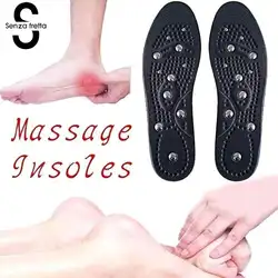 Сенца фретта массажные стельки для ног для мужчин/для женщин унисекс удобные туфли колодки Акупрессура терапия для похудения магнит