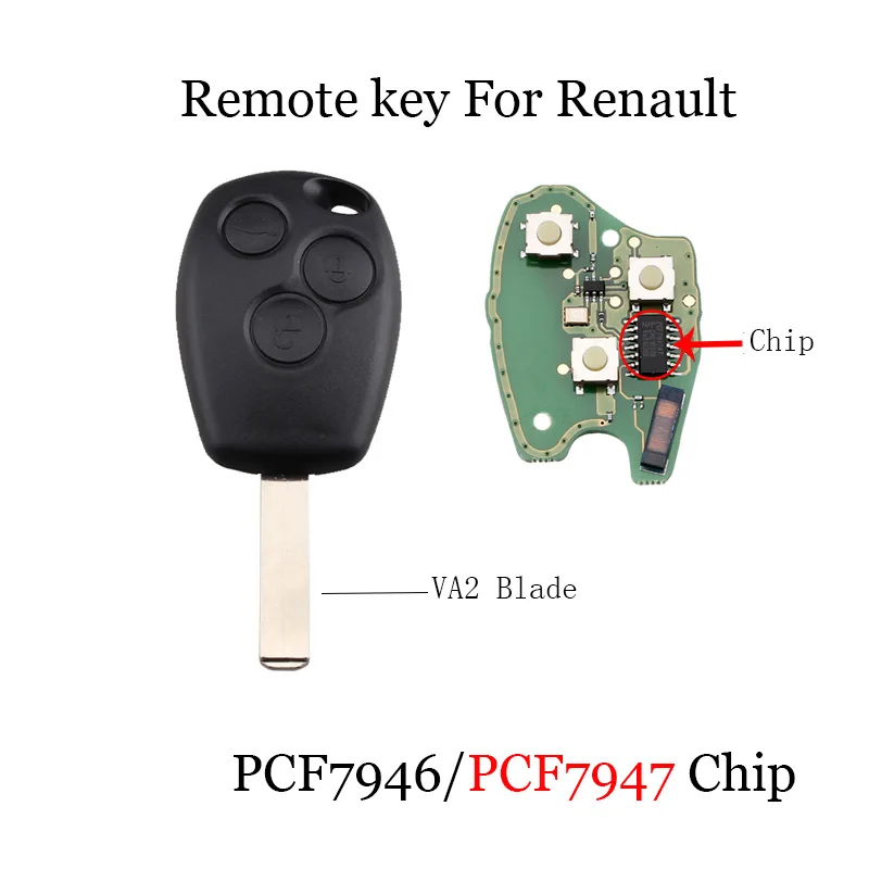 Buy 434MHZ VA2 Blade Remote Key For Renault Clio