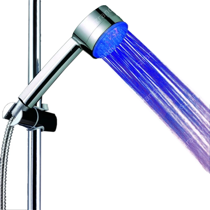 

High Quantity LED Bathroom Light Hand Shower Muslim with single blue color without color box 8008-A12