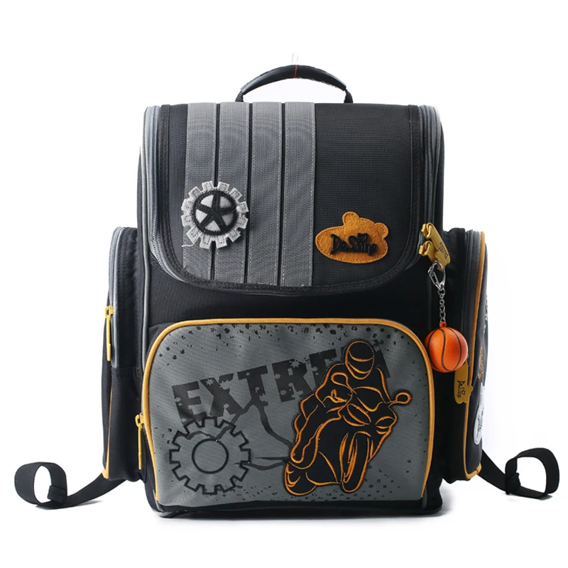 DELUNE Brand Children School Bags Boys Orthopedic School Backpacks Kids