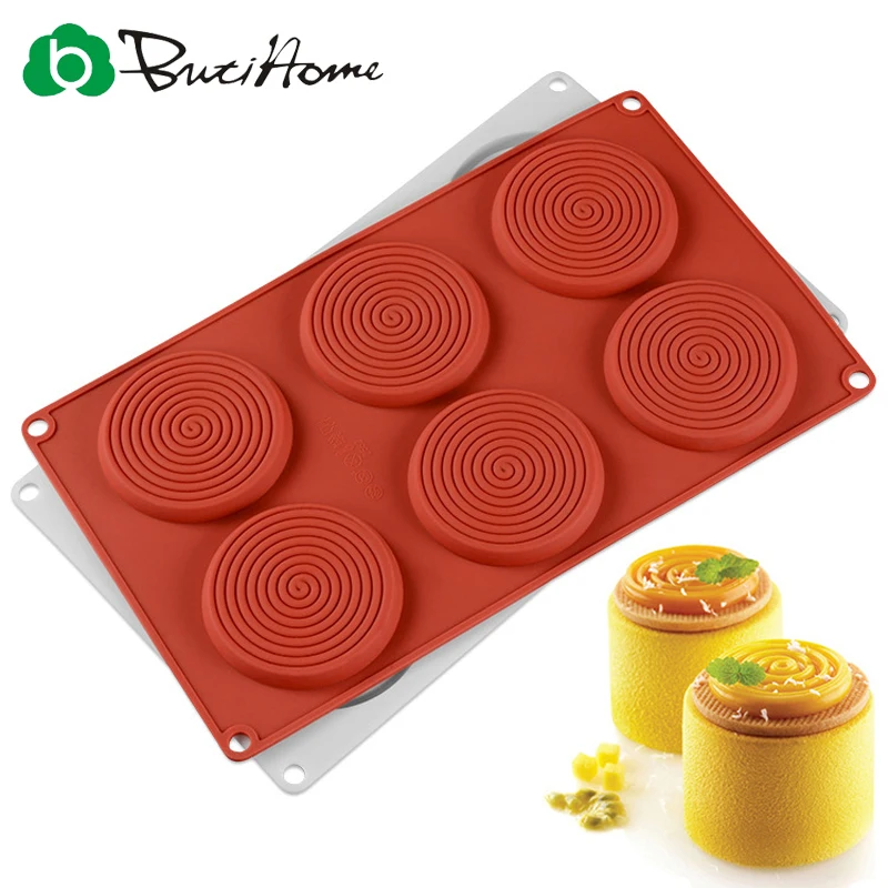 Butihome Baking Tools Creative Spiral Shape Silicone Cake Mold Ice Cube