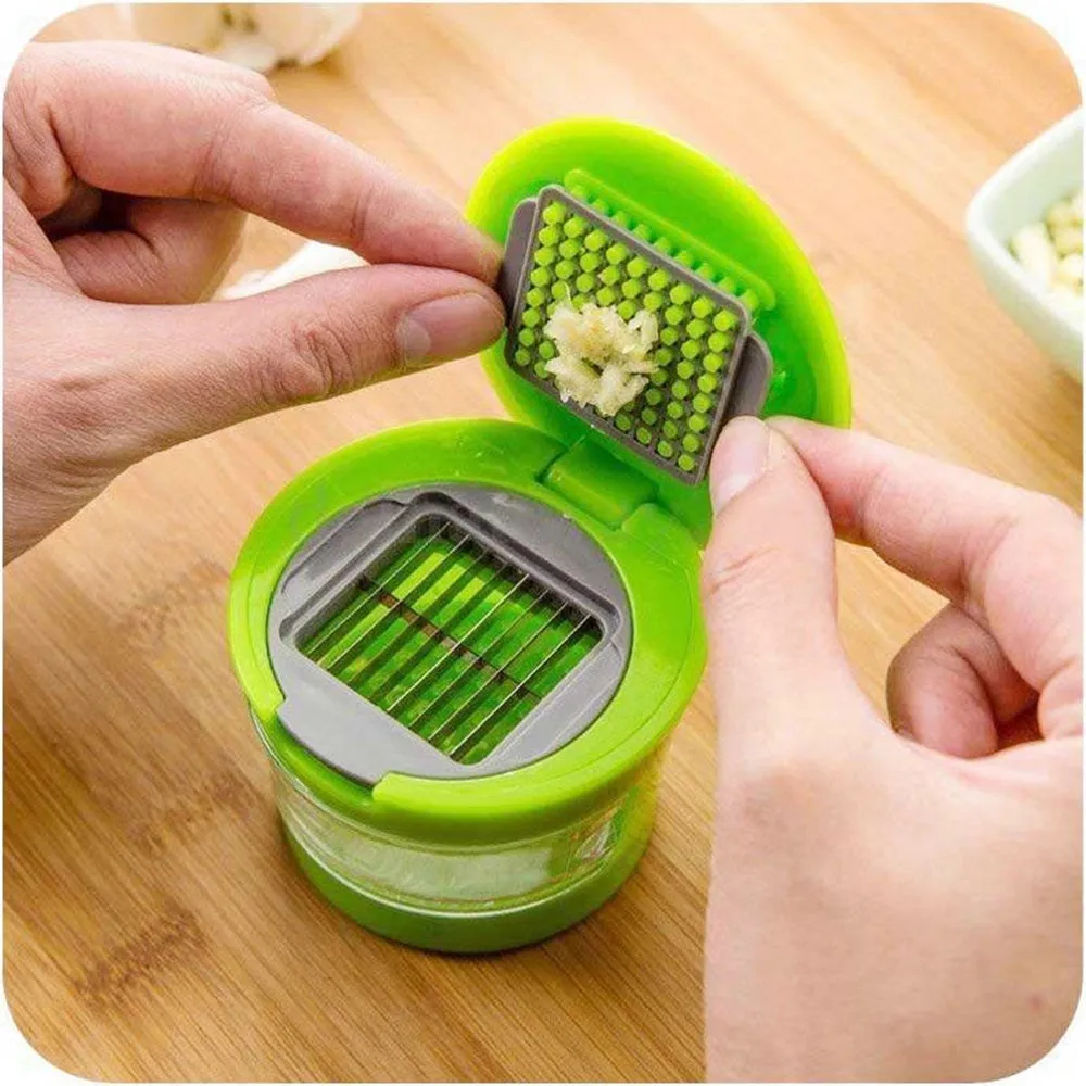 Garlic Press Chopper Slicer Hand Presser Grinder Crusher Home Kitchen Tools US
