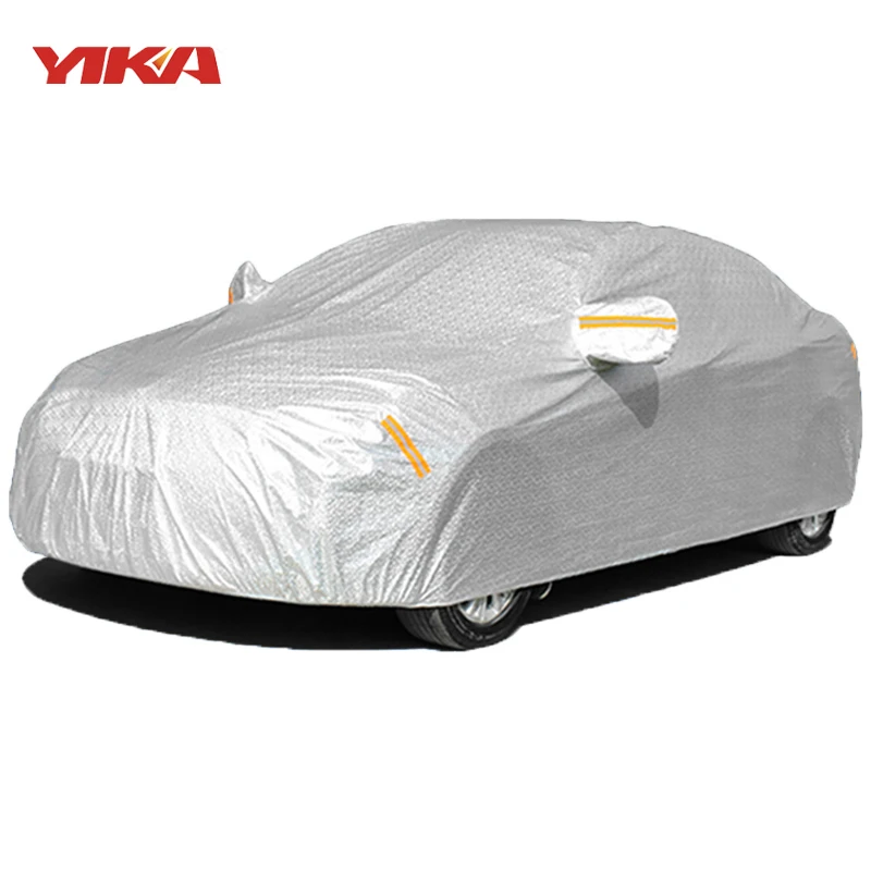 Aluminum foil waterproof car covers outdoor sun protection cover for car reflector dust rain snow protective suv sedan hatchback цена Aluminum foil waterproof car covers outdoor sun protection cover for car reflector dust rain snow protective suv sedan hatchback цены онлайн
