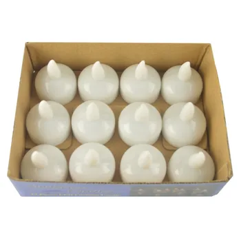 

12pcs For Party Flameless Waterproof Candle Lamp Float On Water Led Plastic Floating Tea Lights Battery Operated