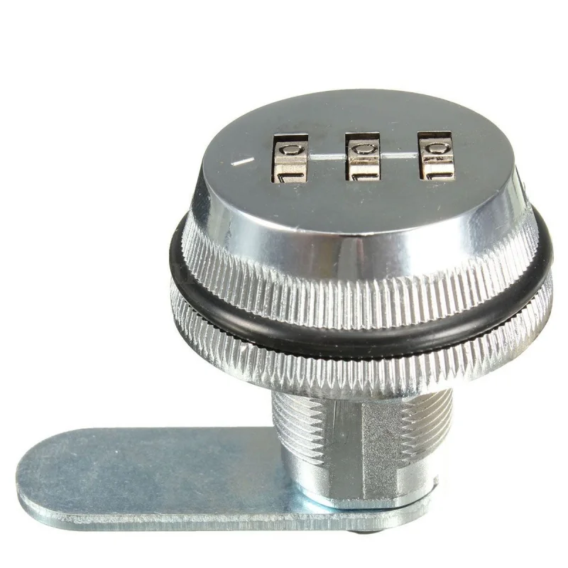 

Alloy Code Combination Cam lock Keyless Post Mail Box Cabinet RV 3 Dial
