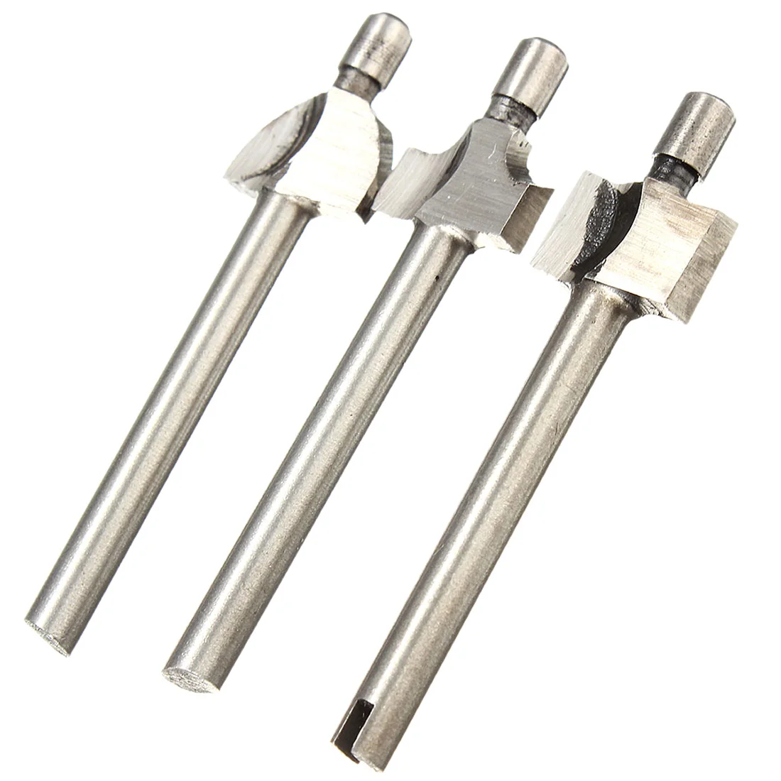 Good 10PCS 1/8" Mini Shank HSS Titanium Router Bits For Rotary Tool Setin Drill Bits from Tools