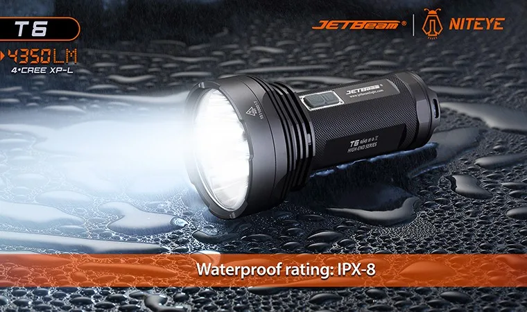 Lanterna de Acampamento Tocha para Caça Esportes ao ar m de Longa Jetlight Cree Drive Led Max.4350 lm 750 Distância Livre t6 4 * 10 de longa distância, tocha para caça, esportes ao ar livre