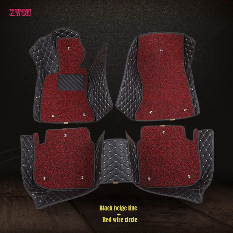 

XWSN custom car floor mats for isuzu all models JMC S350 D-MAX same structure interior car mats Auto accessories