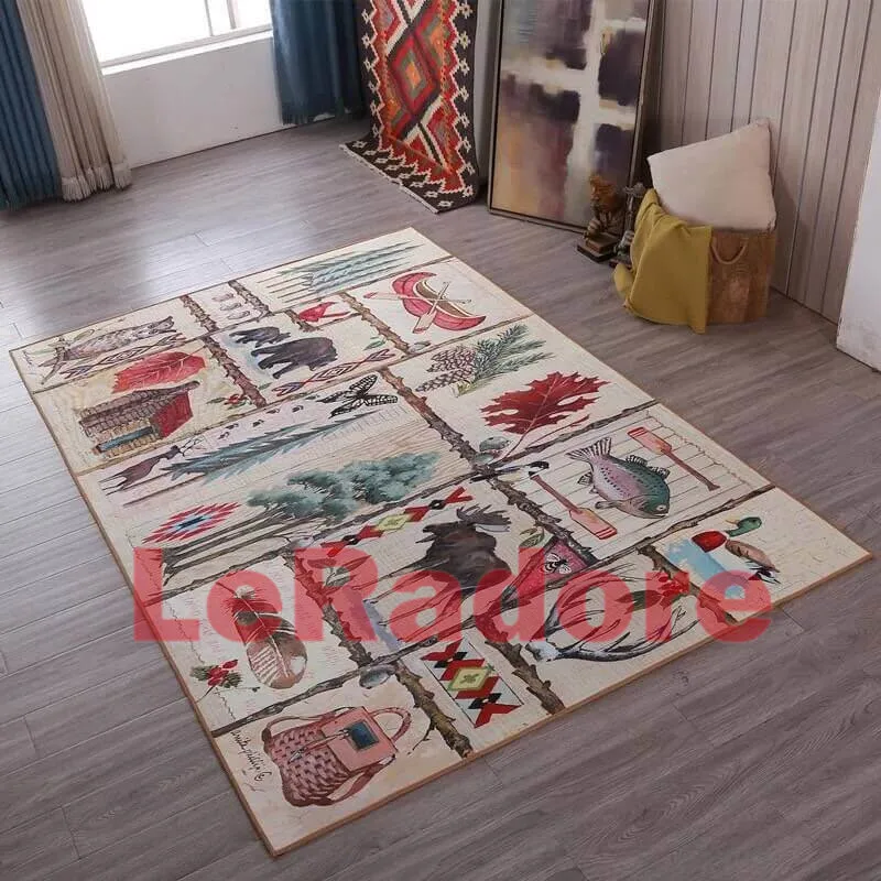 LeRadore винтажные напольные коврики в стиле ретро персидский коврик для спальни Противоскользящий домашний отель декоративный антистат Carpet200* 300 см