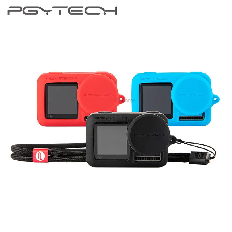 

Optional PGYTECH OSMO Action Silicone Rubber Case with Adjustable Lanyard For DJI Osmo Action Sports Camera Accessories
