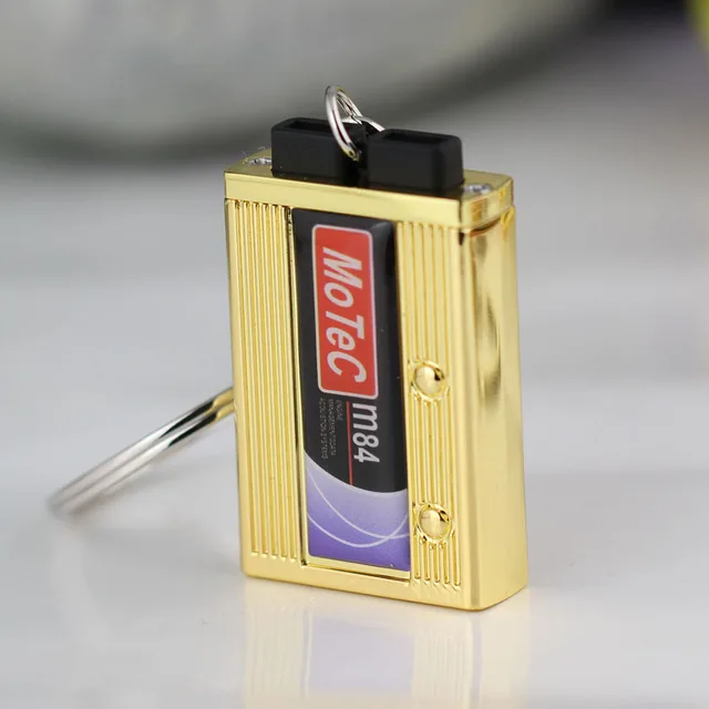 Battery Keychain Auto Part Model Car Funny Creative Accessories Keyring
