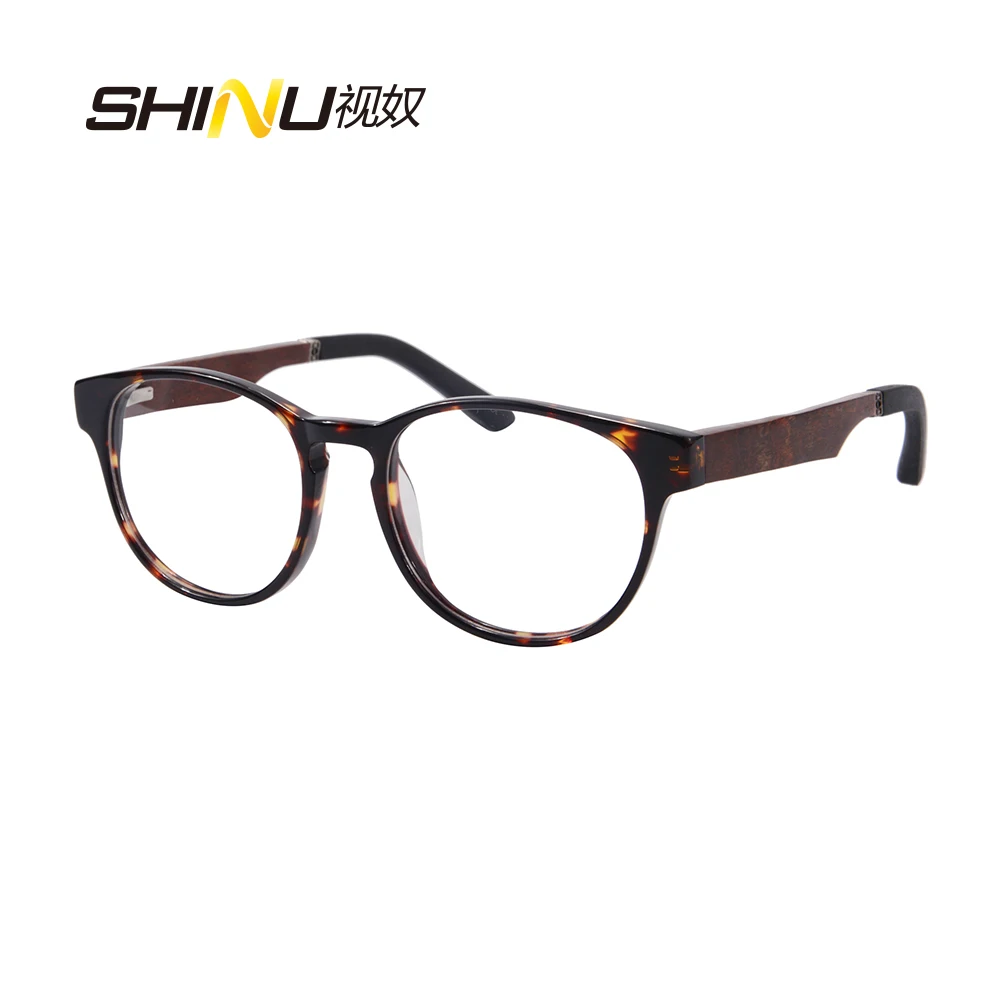 

Anti-UVA/UVB Computer Glasses Blue Light Protection Progressive Multifocal Reading Eyeglasses See Near And Far Wood Eyeglasses