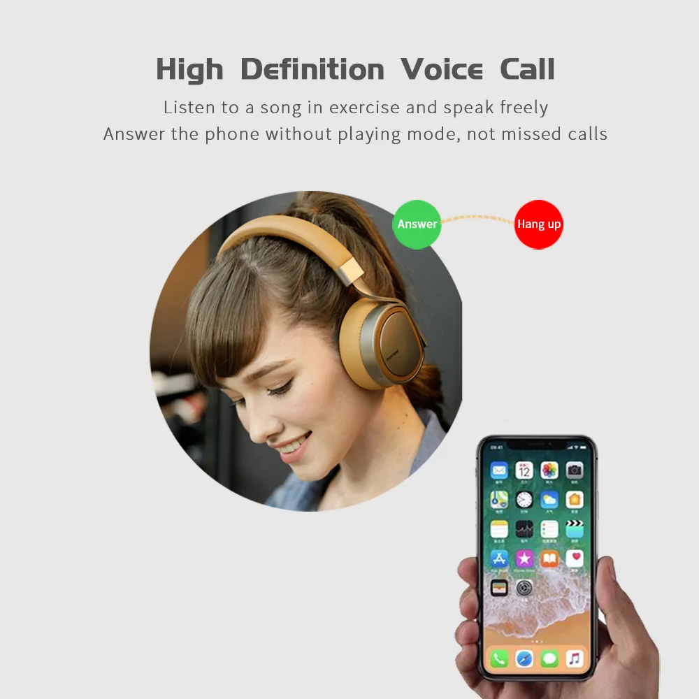 Беспроводные наушники Plextone BT270 Bluetooth гарнитура с микрофоном для iPhone Xiaomi LG|headphones with