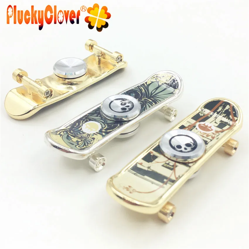 

1 pc Skateboard Metal Fidget Spinner Zinc Alloy Stents Scooter Hand Spinner Skate Finger Gyro For Antistress Relieve Stress kids